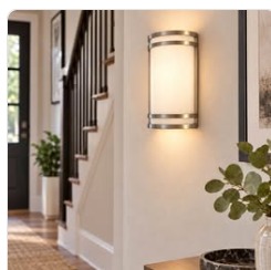 Modern 10" Brushed Nickel Wall Sconce
