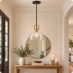 Modern Clear Glass Pendant